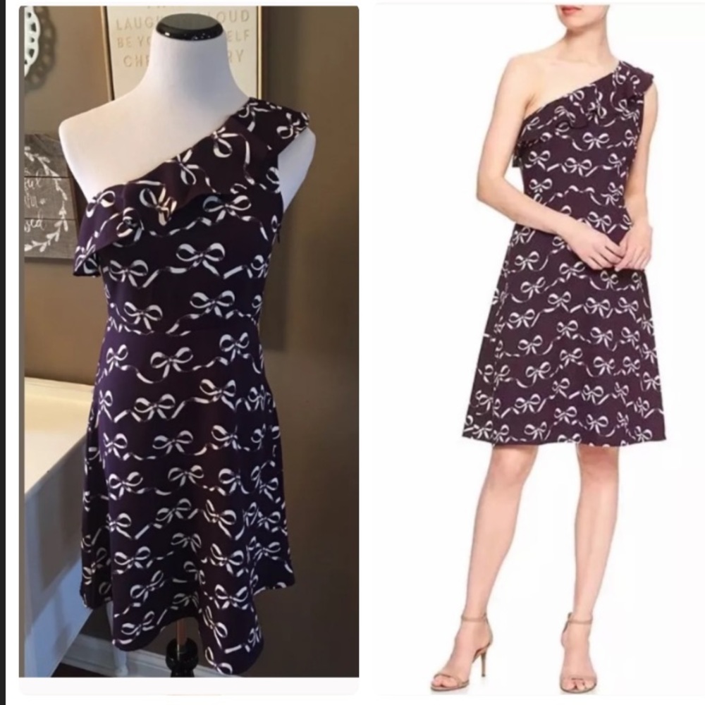 BANANA REPUBLIC One Shoulder Dress Ruffle Fit